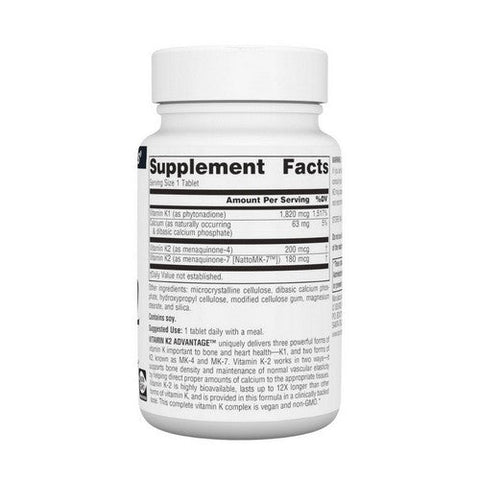 Source Naturals, Vitamin K-2 Advantage, 2200 mcg, 120 Tabs Source Naturals