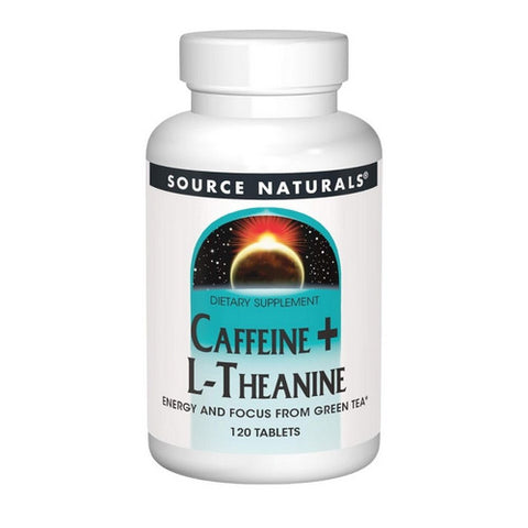Source Naturals, Caffeine+ L-Theanine, 120 Tabs