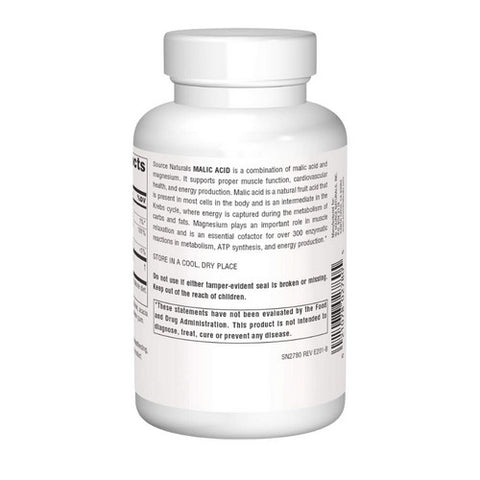 Source Naturals, Malic Acid, 833 mg, 120 Tabs