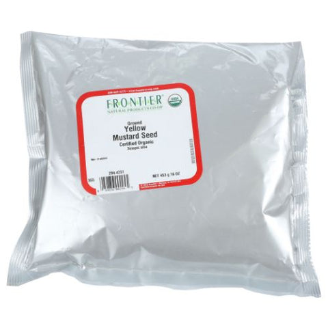 Frontier Coop, Organic Ground Yellow Mustard Seed, 16 Oz
