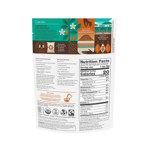 Navitas Organics, Organics Cacao Nibs, 4 Oz