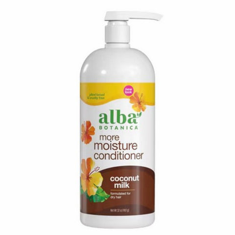 Alba Botanica, More Moisture Conditioner Coconut Milk, 32 Oz
