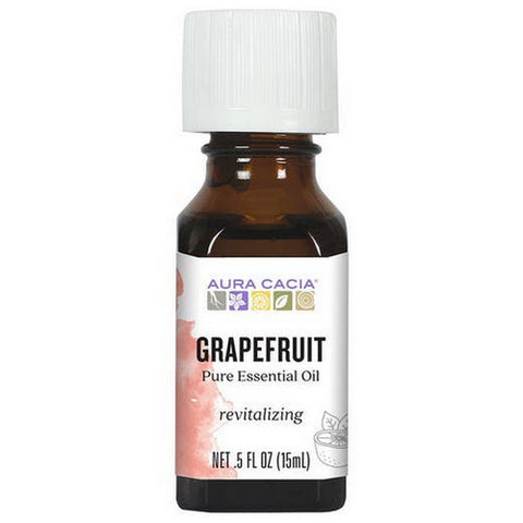 Aura Cacia, Essential Oil Grapefruit, 0.5 Oz