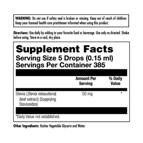 Kal, Pure Stevia Extract, Unflavored 8 Oz