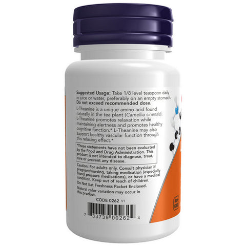 Now Foods, L-Theanine Powder, 1 Oz