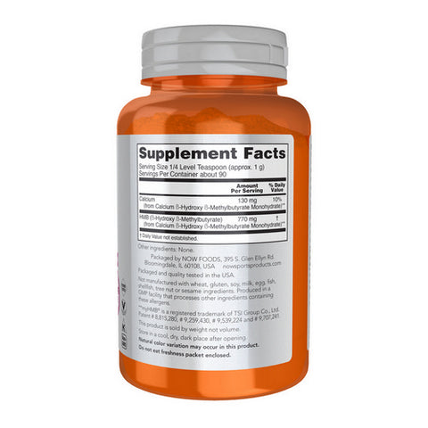 Now Foods, HMB Powder, 90 Grams