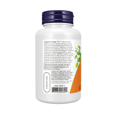Now Foods, Hawthorn Extract, 600 mg, 90 Veg Caps
