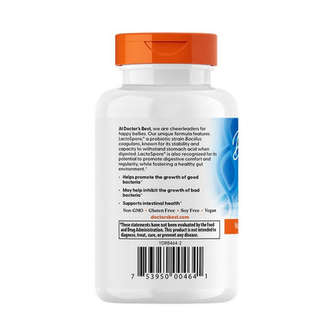 Doctors Best, Digestive Health Probiotic 2 Billion, 60 Veg Caps