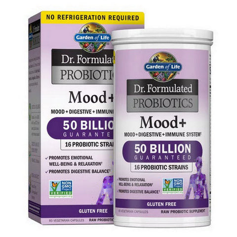Garden of Life, Dr. Formulated Probiotics Mood Plus, 60 Caps Garden of Life