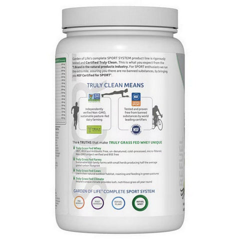 Garden of Life, Sport Certified Grass Fed Whey Protein, 23.28 Oz