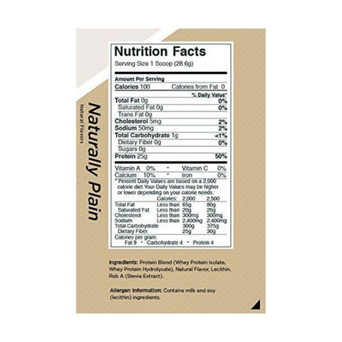 Rule 1, R1 Protein Isolate, Natural Plain 5.39lbs