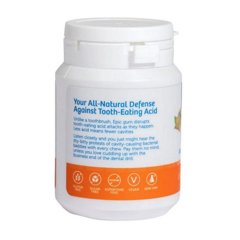 Epic Dental, Xylitol Sweetened Gum, Orange-Mang 50 Count