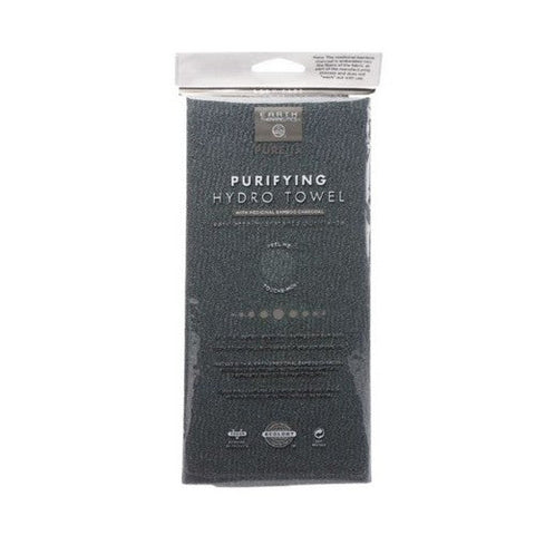 Earth Therapeutics, Pure Fx Puryifying Exfoliating Hydro Towel Black, 1 Each Earth Therapeutics