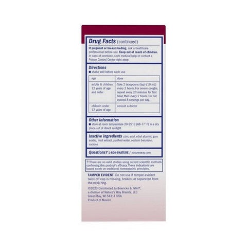 Boericke & Tafel, Boericke And Tafel Cough And Bronchial Syrup, 4 Oz Boericke & Tafel