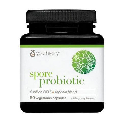 Youtheory, Spore Probiotic Plus Triphala Blend, 60 Caps