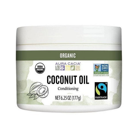 Aura Cacia, Organic Coconut Oil, 6.25 Oz
