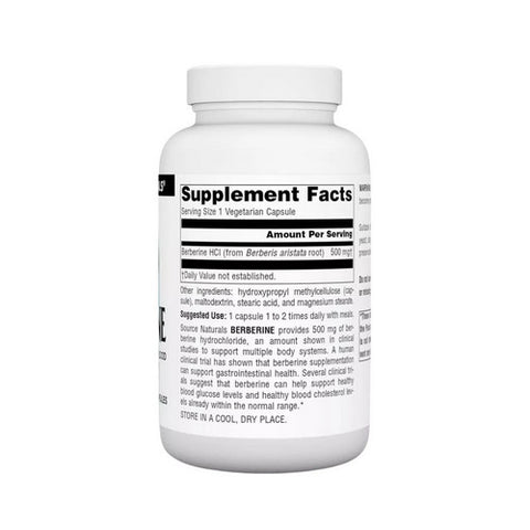 Source Naturals, Berberine, 500 mg, 120 Veg  Caps
