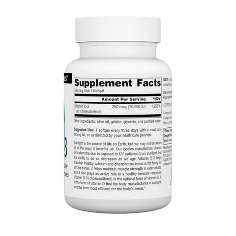 Source Naturals, Vitamin D-3, 10000 IU, 240 Softgels