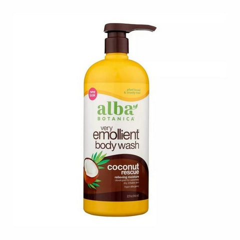 Alba Botanica, Bath & Shower Gel, Coconut Rescue 32 Oz