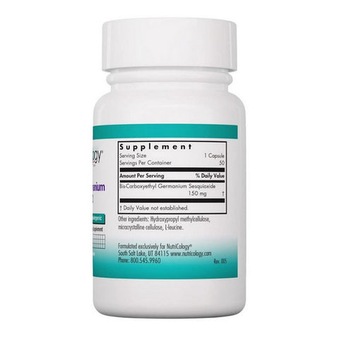 Nutricology/ Allergy Research Group, Organo-Germanium Ge-132, 50 Veg Caps