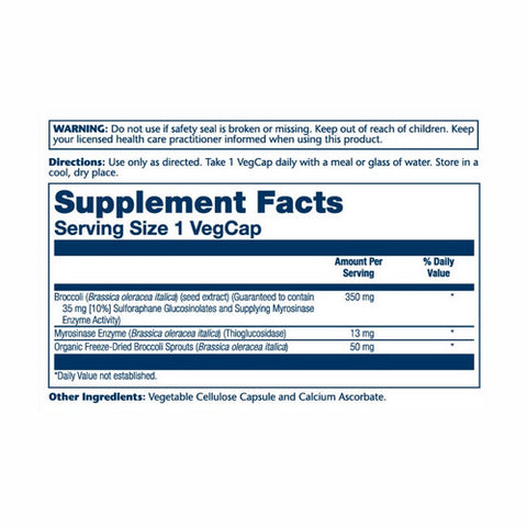 Solaray, Vital Extracts Activated Broccoli, 30 Veg Caps