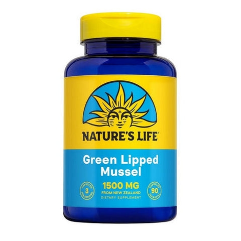 Nature's Life, New Zealand Green Lipped Mussel, 500 Mg, 90 Caps Nature's Life