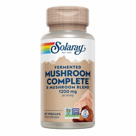 Solaray, Organically Grown Fermented Mushroom Complete, 600 mg, 60 Count