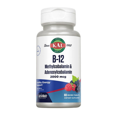 Kal, B-12 Methylcobalamin Adenosyl, 60 Count