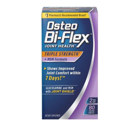 Osteo Bi-Flex, Triple Strength w/ MSM, 12 X 80 Tabs