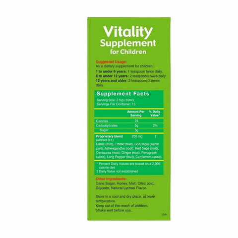 Herbion Naturals, Vitality Supplement For Children With Natural Honey, 5 Oz
