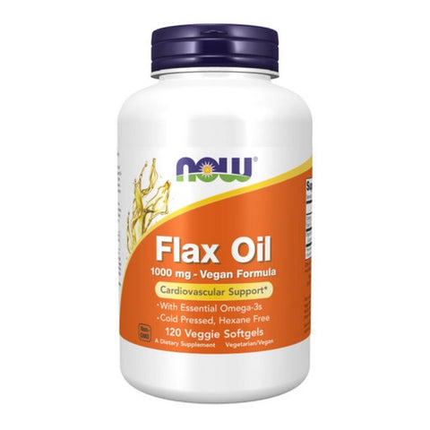 Now Foods, Flax Oil, 1000 mg, 120 Veg Softgels