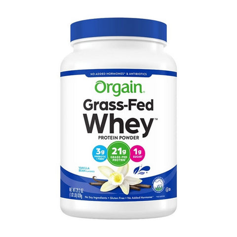 Orgain, Grass Fed Whey Protein Powder Vanilla Bean, 0, 1.82 lbs