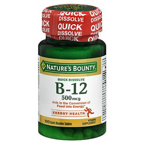 Nature's Bounty, Vitamin B-12 Microlozenges, 500 mcg, 24 X 100 Tabs
