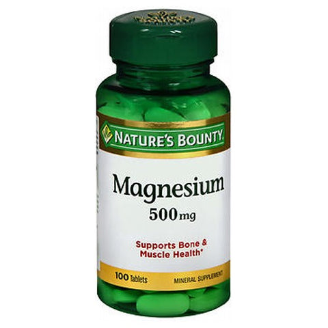 Nature's Bounty, High Potency Magnesium, 500 mg, 24 X 100 Tabs