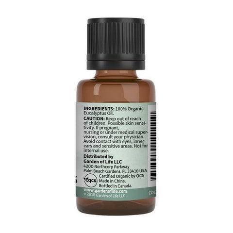 Garden of Life, Essential Oil, Eucalyptus 0.5 Oz