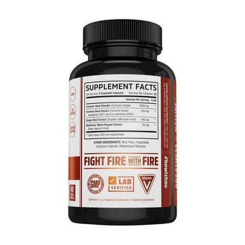 Zhou Nutrition, Turmeric Curcumin with Ginger, 90 Veg Caps