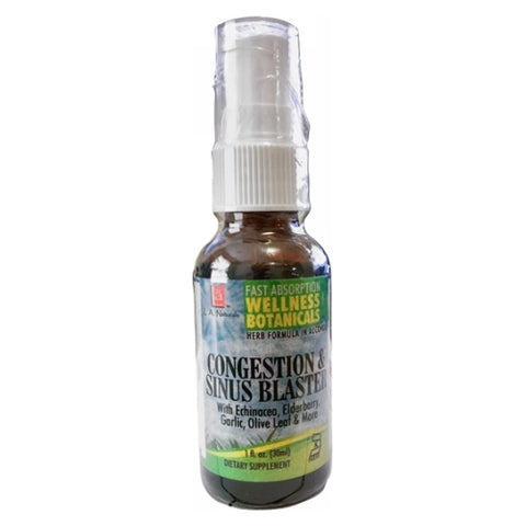 L. A .Naturals, Congestion & Sinus Blaster Spray, 1 Oz