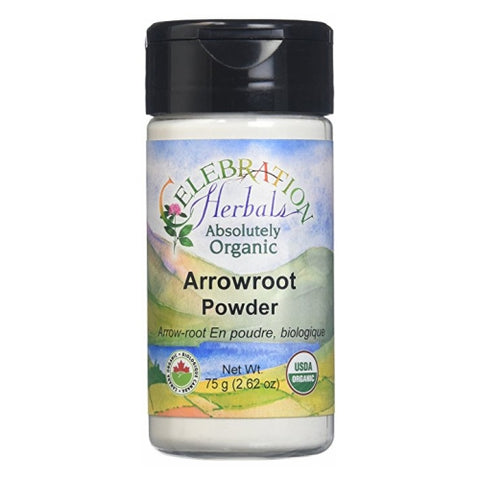 Celebration Herbals, Organic Arrowroot Powder, 72 Grams