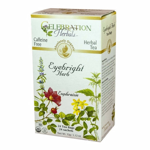 Organic Eyebright Herb Tea 24 Bags by Celebration Herbals