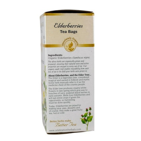 Celebration Herbals, Organic Elderberries Tea, 24 Bags