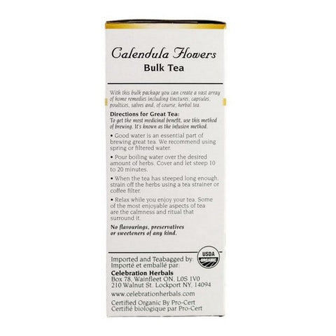 Celebration Herbals, Organic Calendula Flowers  Tea, 24 Grams