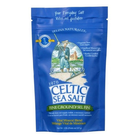 Celtic Sea Salt, Fine Ground Sea Salt, 8 Oz