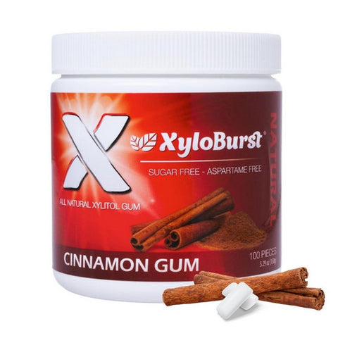 Xyloburst, Xylitol Cinnamon Gum, 100 Count