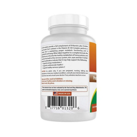 Best Naturals, B 100 Complex, 120 Tabs