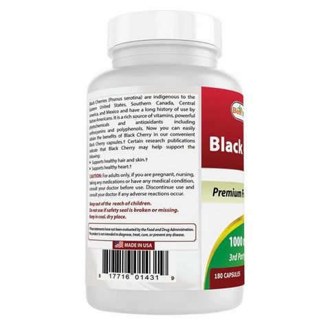 Best Naturals, Black Cherry, 1000 mg, 180 Caps