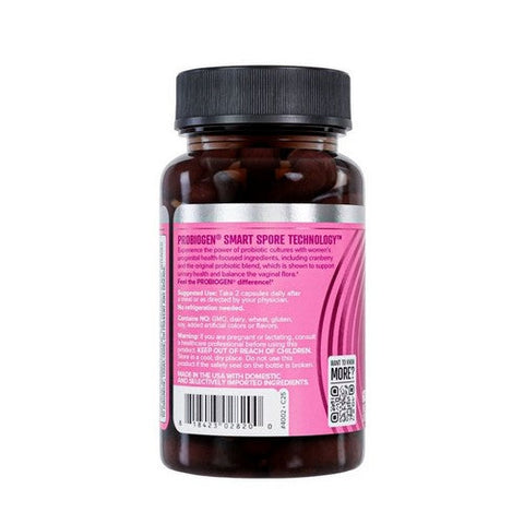 Probiogen, Women's Daily Vitality Spore Probiotic With Smart Spore Technology, 60 Veg Caps Probiogen