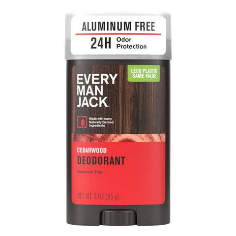 Every Man Jack, Deodorant Aluminum Free Cedarwood, 3 oz Every Man Jack