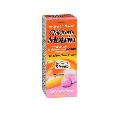 Motrin, Children's Oral Suspension Bubble Gum Flavor, 4 Oz