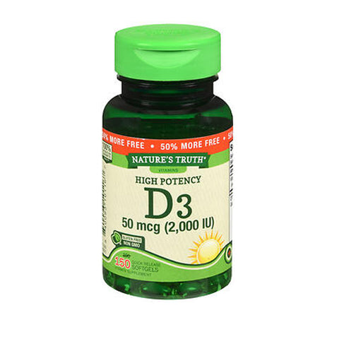 Nature's Truth, Vitamin D3, 50 mcg, 150 Caps