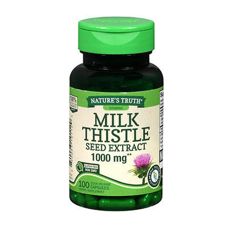 Nature's Truth, Milk Thistle Seed Extract Quick Release Capsules, 1000 Mg, 100 Caps